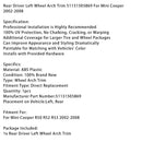 Radlaufverkleidung hinten links Fahrer 51131505869 Für Mini Cooper 2002-2008