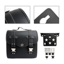 Satteltaschen- und Halterungsset, seitliche Aufbewahrung, universeller Schnellverschluss, schwarz, für Motorräder