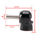 4x Motorrad Fahrrad Kunststoff Schwarz Schädel Nummernschild Bolzen Auf Schraube Auf Rahmen Mutter