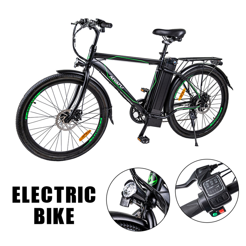 26" 36V 12,5AH 250W 6-växlad mountainbike elcykel