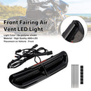 Iluminação de ventilação de entrada de ar da carenagem frontal LED para Touring Street Glide 2014-2024