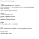 2023-2024 Speed Twin 900 Tank Seitenabdeckung Verkleidung Verkleidung