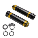 7/8 ""/22Mm Motorrad Lenker Handgriffe Carbon Universal Grün Für Motorrad Silber