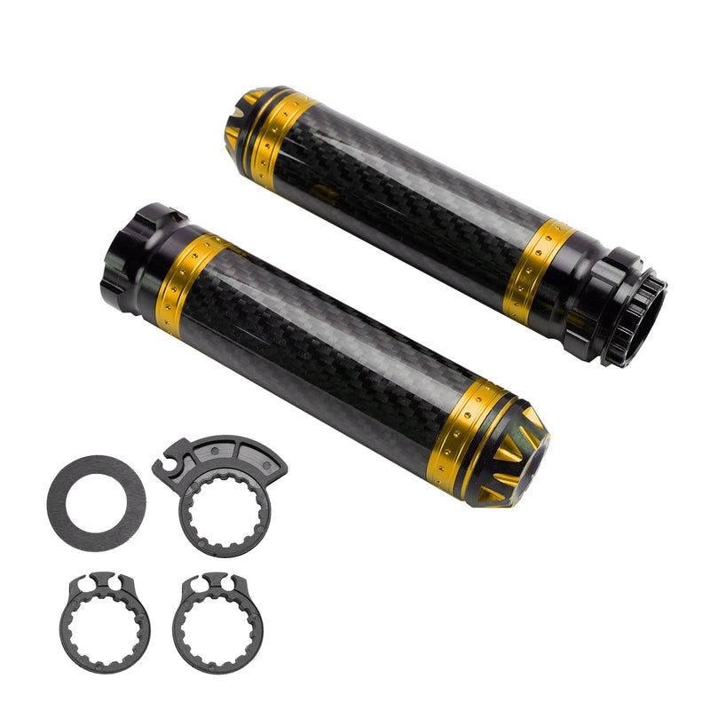 7/8 ""/22Mm Motorrad Lenker Handgriffe Carbon Universal Grün Für Motorrad Silber