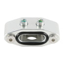 Billet LS Twin Turbo Dual 90 Graus 1/8" NPT Placa Adaptadora de Linha de Alimentação de Óleo