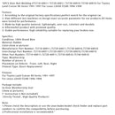 6-teiliges Türdichtungsset passend für Toyota Land Cruiser 80er Serie 1991-1997