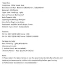 2007–2013 GMC Sierra 1500 Paar Nebelscheinwerfer vorne Lampen mit Glühbirnen