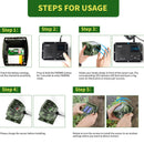 800m Solar Outdoor Infrarot Powered Einfahrt Alarm Anti-Diebstahl Induktion Drahtlose