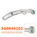 Luz indicadora do espelho externo direito para VW Passat B8 2015-2020 3G0949102