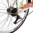 7 Speed ​​​​26" Spoke Wheel Cruiser Bicycle Naisten Polkupyörän Tyttöjen City Bike Cream