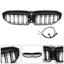 2019–2022 BMW 3 Series G20 DoubleLame Renal Grille, negro, 51138072085