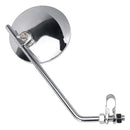 Paar universelle Motorrad-Klemmspiegel, 4 Zoll, verchromt, rund, für 7/8 Zoll Lenker