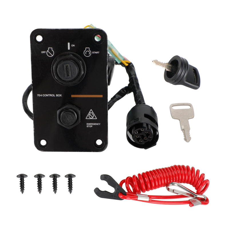 Painel de montagem de interruptor de chave de motor único para Yamaha 704-82570-08-00