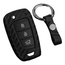 Autoschlüsselhülle aus Leder und Silikon mit Schnalle für Honda Accord