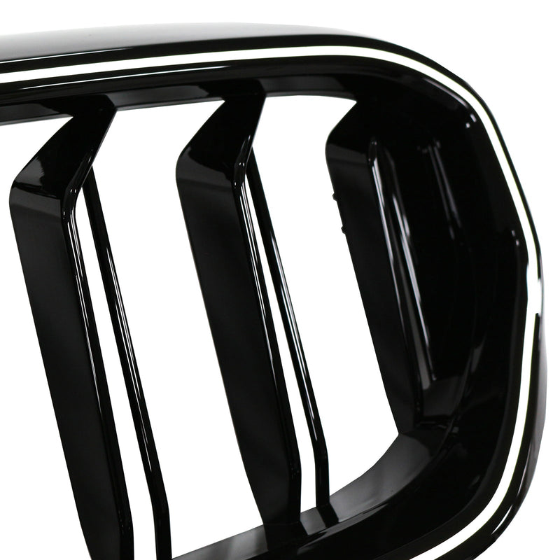 2021-2024 BMW 5 -sarja G30 G38 Double-Amallenienrill Black Gling