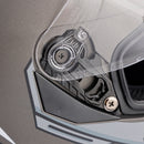 Prick motorcykelhjälm för vuxna, gata, integrerad hjälm, grå/vit