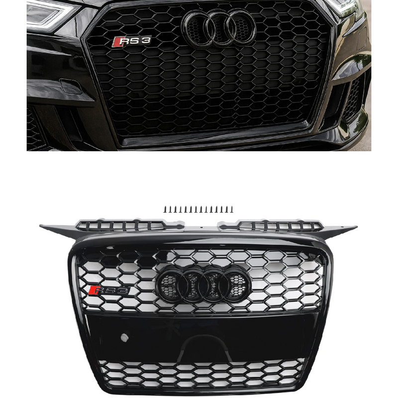 Etupohjapalkin grilli RS3-tyyli Audi A3 8p (2004-2008) Alkuperäinen osanumero 8P4853651a