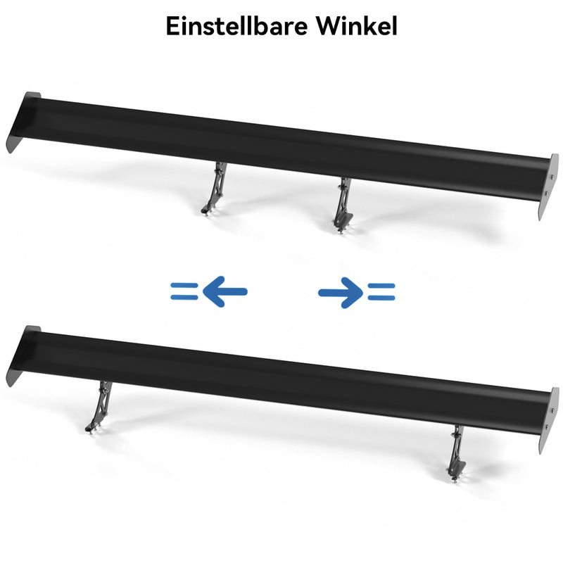 Spoiler de corrida de asa traseira de alumínio GT leve e ajustável universal genérico