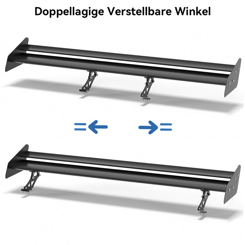 Universeller verstellbarer Double Deck GT Heckflügelspoiler aus Aluminium