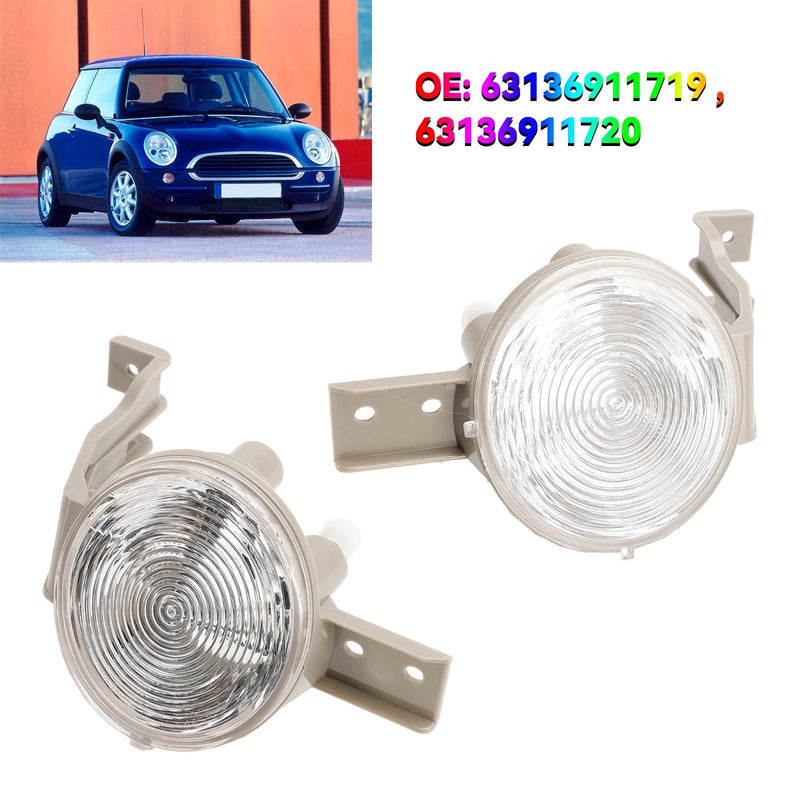 2004.07-2007.11 Mini Cabriolet R52 par främre indikatorlampa blinkande klar lins