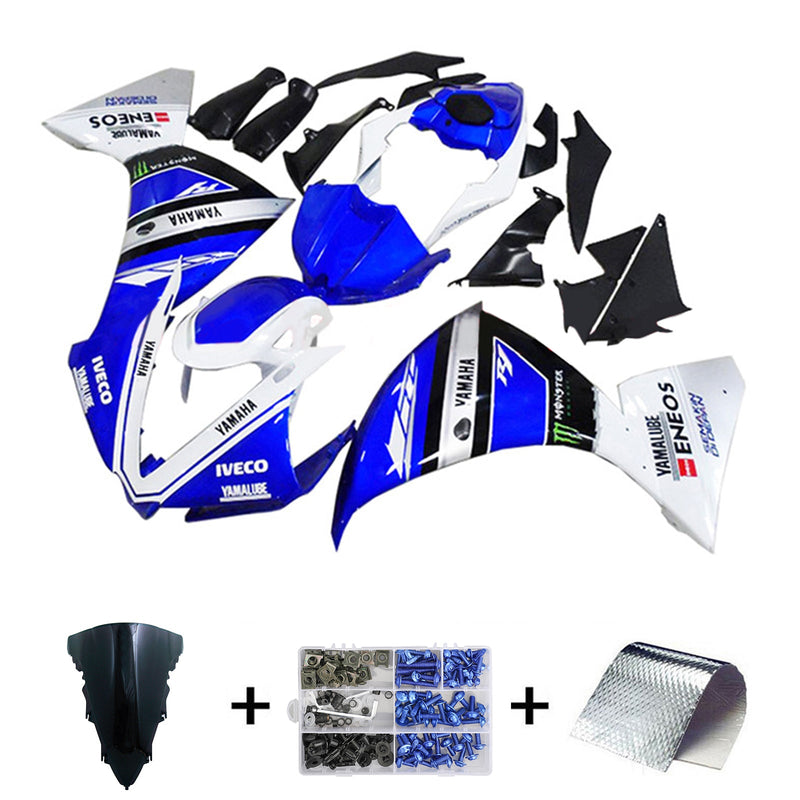 Zestaw owiewek wtryskowych Yamaha YZF-R1 na lata 2012-2014, korpus z tworzywa ABS