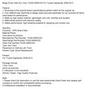 2008-2013 Toyota Highlander Beige Left Side Sun Visor 74320-48500-E0