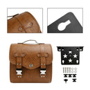 Set Schnellverschluss-Satteltaschen mit Halterung, Gepäckaufbewahrung, braun, für Motorrad