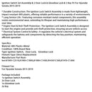 2015–2019 Hyundai Sonata Zündschloss Start Barrel Set Montage 81905C2510