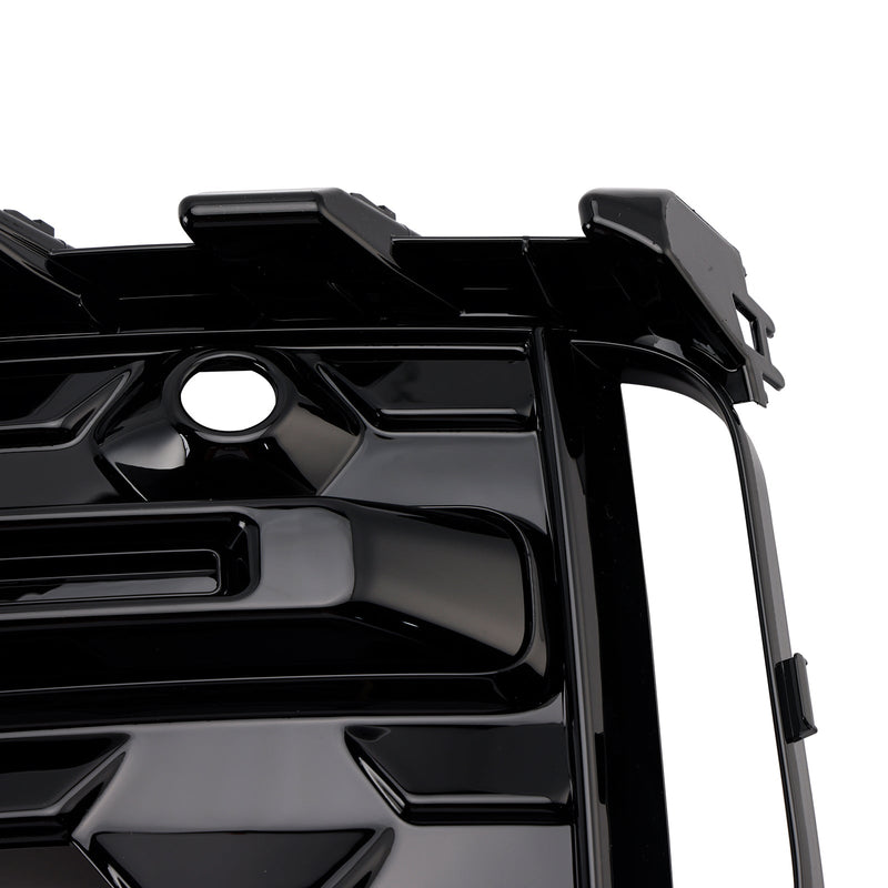 2023+ Audi A6 C8PA S-Line S6 2PCS Frontstoßstange Nebelscheinwerfer Kühlergrill Zierleiste Schwarz