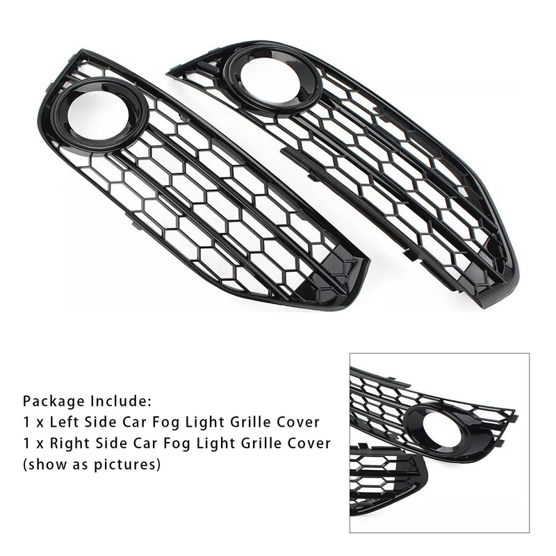 2010–2015 Audi A4 Allroad B8 Base Front Base Honeycomb nevoeiro Cooler Grille Tampa preta