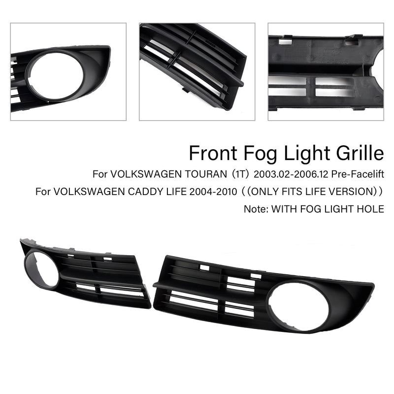 2003.02-2006.12 Volkswagen Touran (1T) Pre-Facelift Etupuskuri-pensas Rod Grill 1T080766A 1T085365A9B9