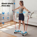 Ab Twister Board 150 kg Kapacita & 20dB Ultra-tichý kroutící stroj v pase Fitness Tool Protiskluzové vybavení pro domácí posilovnu pro ženy Břišní tuk Růžová/Modrá