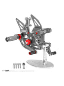 Pareja reposapiés/reposapiés delantero Kawasaki ZX-10R ZX10R 2021-2023 Gris