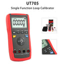 Calibrador de loop de função única UT705 com luz de fundo LCD, tensão/corrente DC 24V