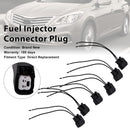 6-EV6 Fuel Injector Connector Plug Clip Pigtail Quick Disconnect Fit Hyundai