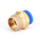 10 stk 6 mm 1/4" pneumatisk tryklufttilslutningsstiktilslutningsstik