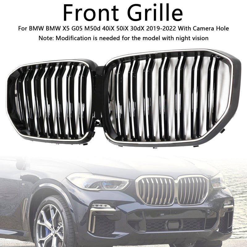 2019–2022 BMW X5 G05 M-Performance Double-Amalen Norice Grill, Musta, 51137454887