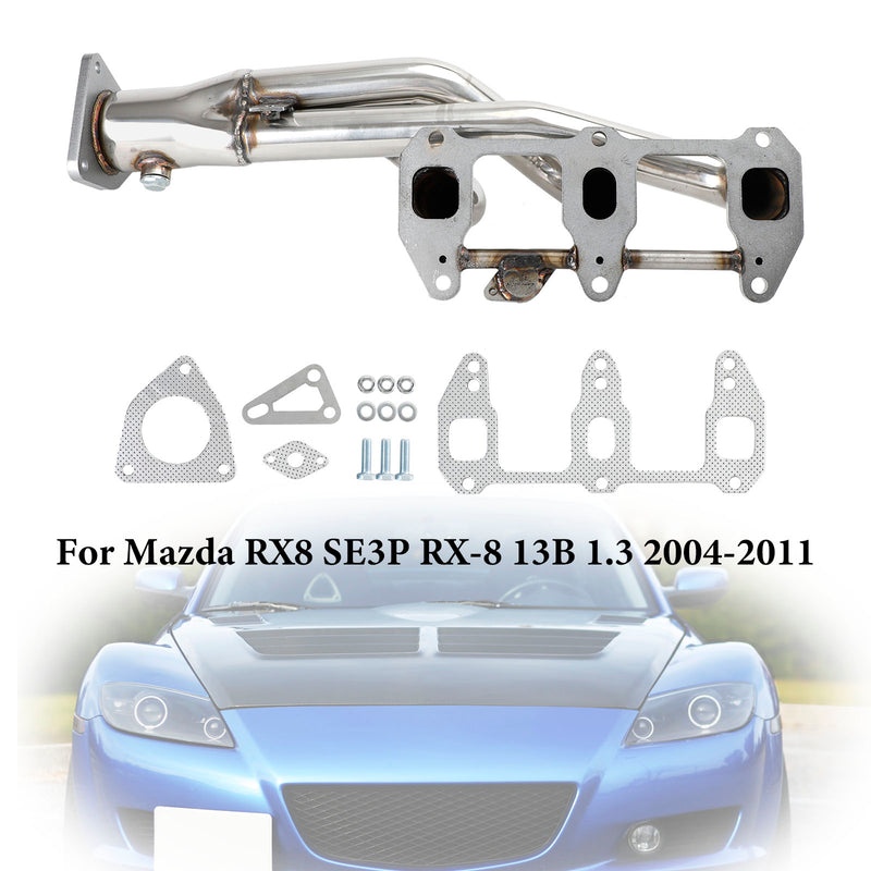 Eksoshode i rustfritt stål for Mazda RX8 RX-8 R3 GT Grand 2004-2011