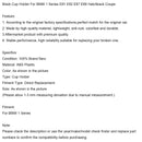 Portavasos negro para BMW Serie 1 E81 E82 E87 E88 Hatchback Coupe