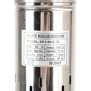 3" 48V 750W solární ponorné čerpadlo pro vrtání hlubokých studní, vestavěné MPPT