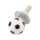 2x Custom SOCCER Kennzeichenschraube Kunststoff Motorrad Chopper Trike