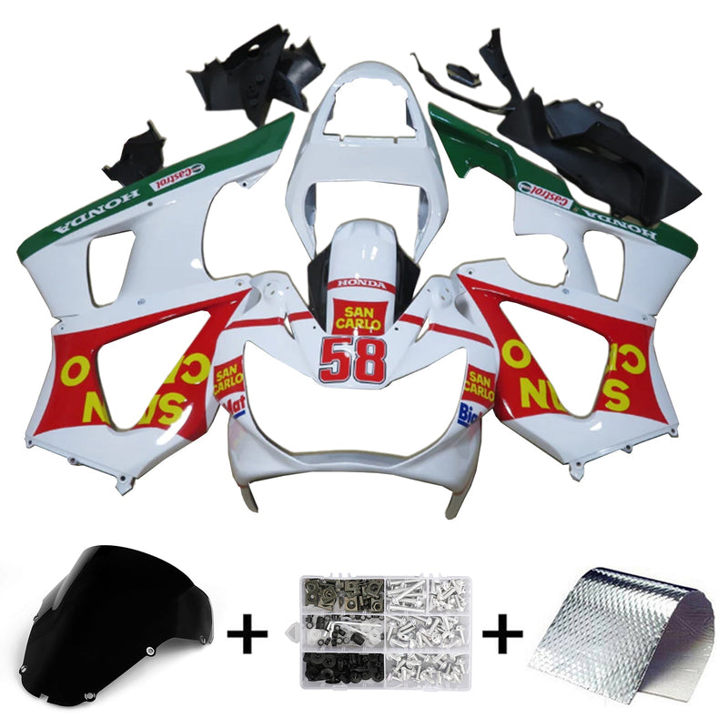 2000-2001 Honda CBR929RR Injection Fairing Kit Body Plastic ABS