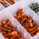 Verkleidungsschrauben Orange Schrauben Verkleidung M5/M6 - 177 teilig NEU