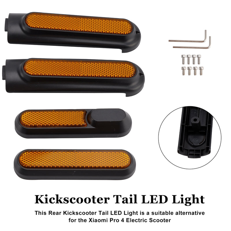 Set of 4 Scooter Side Covers with Rear Reflector for Xiaomi 4 Pro(1st Gen)