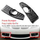 Främre stötfångare Dimljusgaller för BMW 3-serie E90 E92 E93 M3 Style 2009-2011