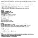 Adaptive Cruise Control Lünette Abdeckung Schwarz 68262018AA Für Jeep Grand 2017-2022