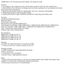 AUDI CVT Geschwindigkeit Automatische CVT Übertragung Ventil Körper + Öl Pumpe 0AW325031