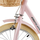 18 tuuman lasten pyörä pojille ja tytöille (7-9 vuotta) korin kanssa