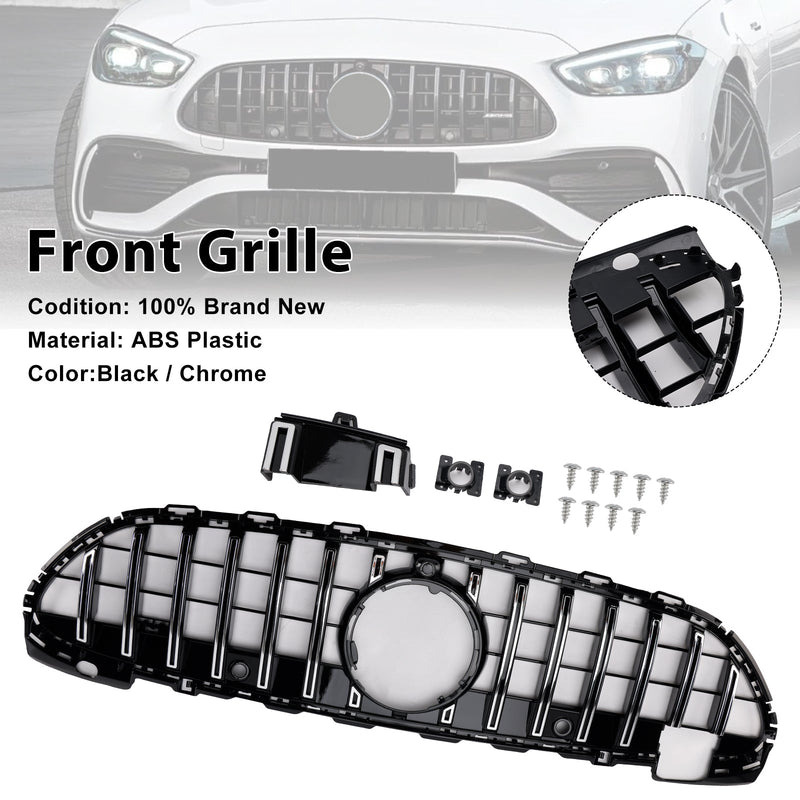 2022-2023 Mercedes Benz W206 W/Camera GT-R Style Front Bumper Grille Grill