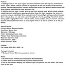 Edelstahl-Auspuffkrümmer-Header Fit Lexus IS300 2001-2005 3.0L Schwarz